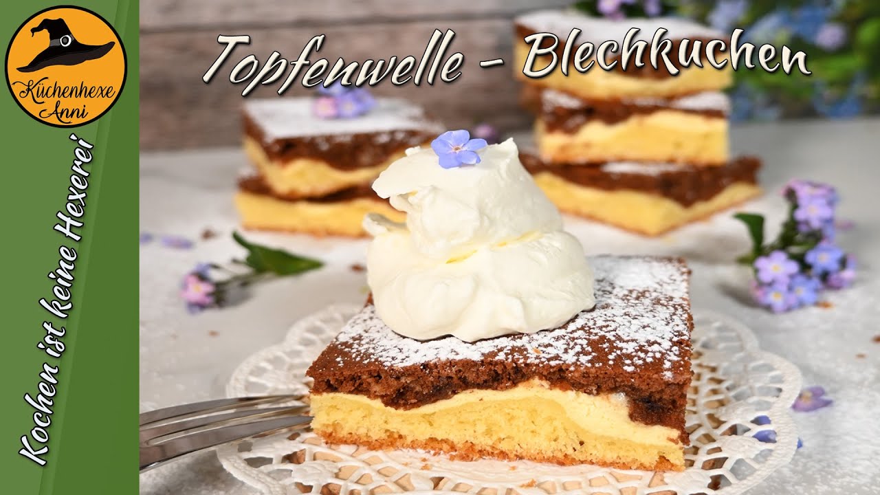 einfacher Topfenwelle Blechkuchen