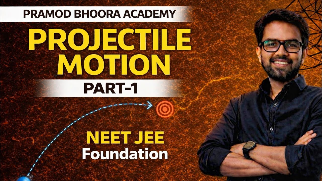 Projectile Motion Formula Derivation Complete | Foundation Physics | Part-1 | Pramod Bhoora