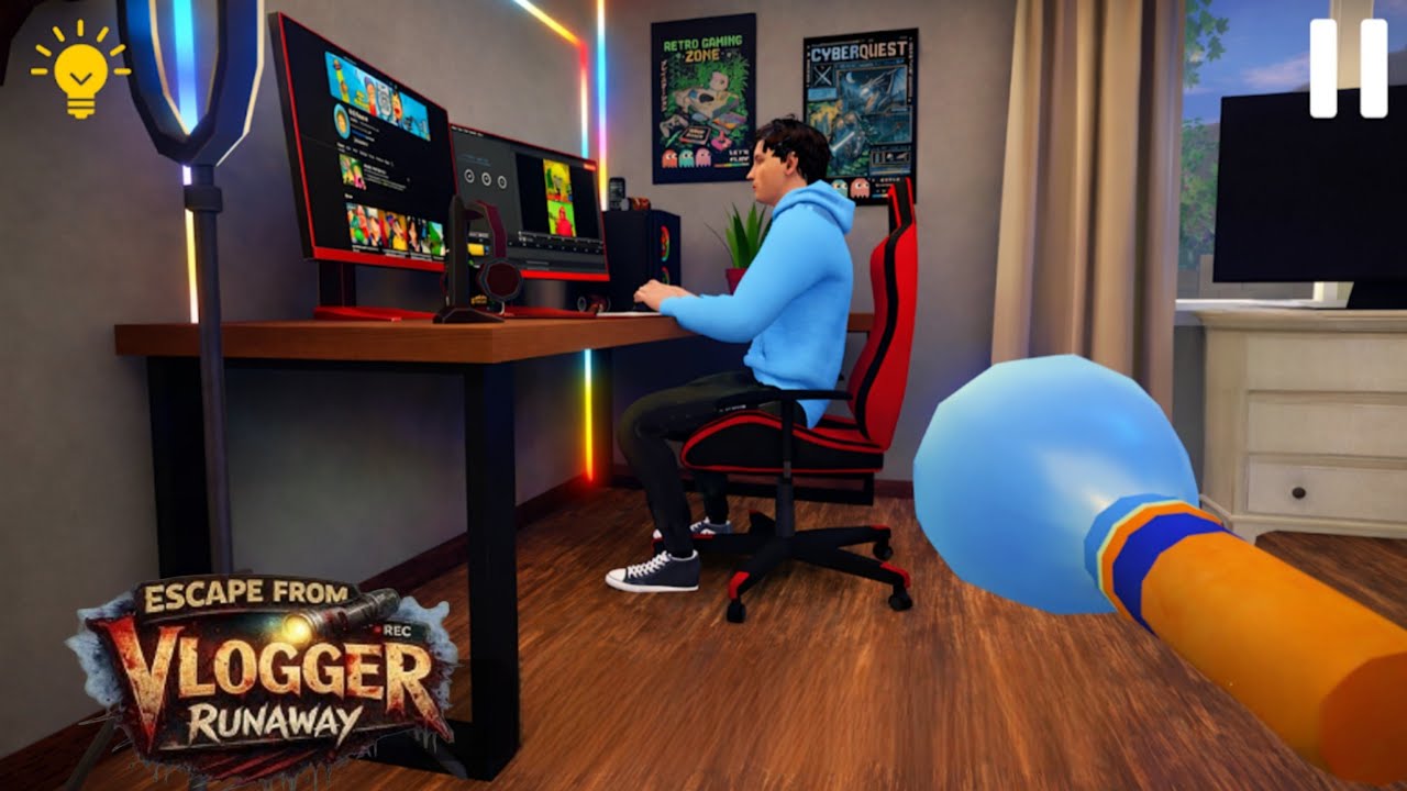Escape from Vlogger: Runaway gameplay - adventure action game survival android iOS