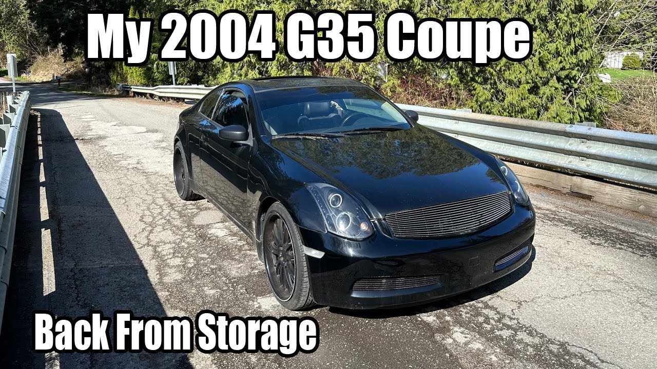 2004 G35 Back From Storage - New Cabin Filter and a Little Cleanup Infiniti Coupe