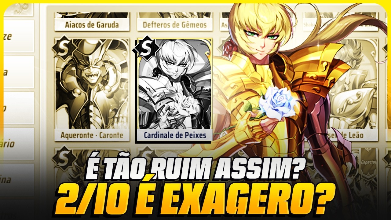 CARDINALE DE PEIXES: É BOM? VALE OS LIVROS? | Saint Seiya Awakening
