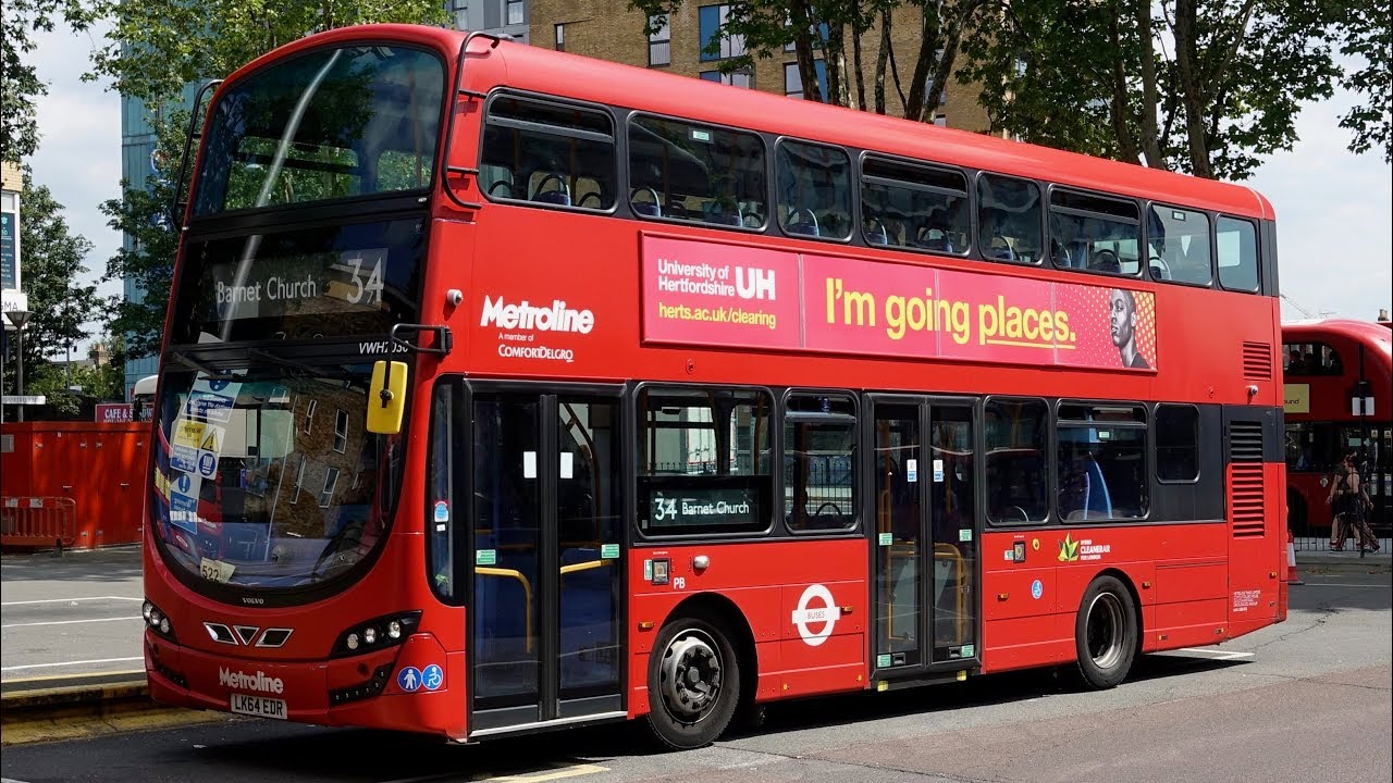 London Buses - Route 34 - Walthamstow Central to Barnet Church