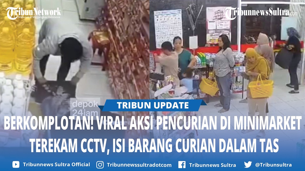Viral Pencurian di Minimarket Cibinong Bogor, Para Pelaku Berkomplot Terekam CCTV