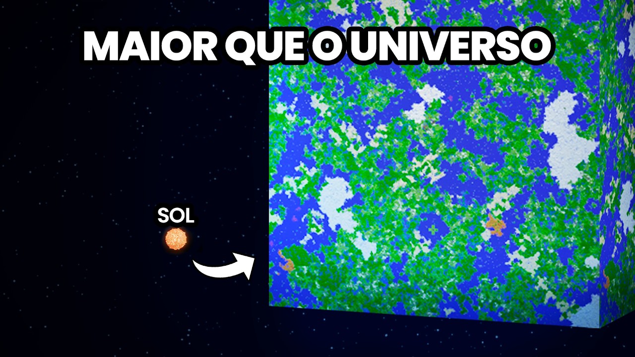 O MINECRAFT É MAIOR DO QUE VOCÊ IMAGINA!