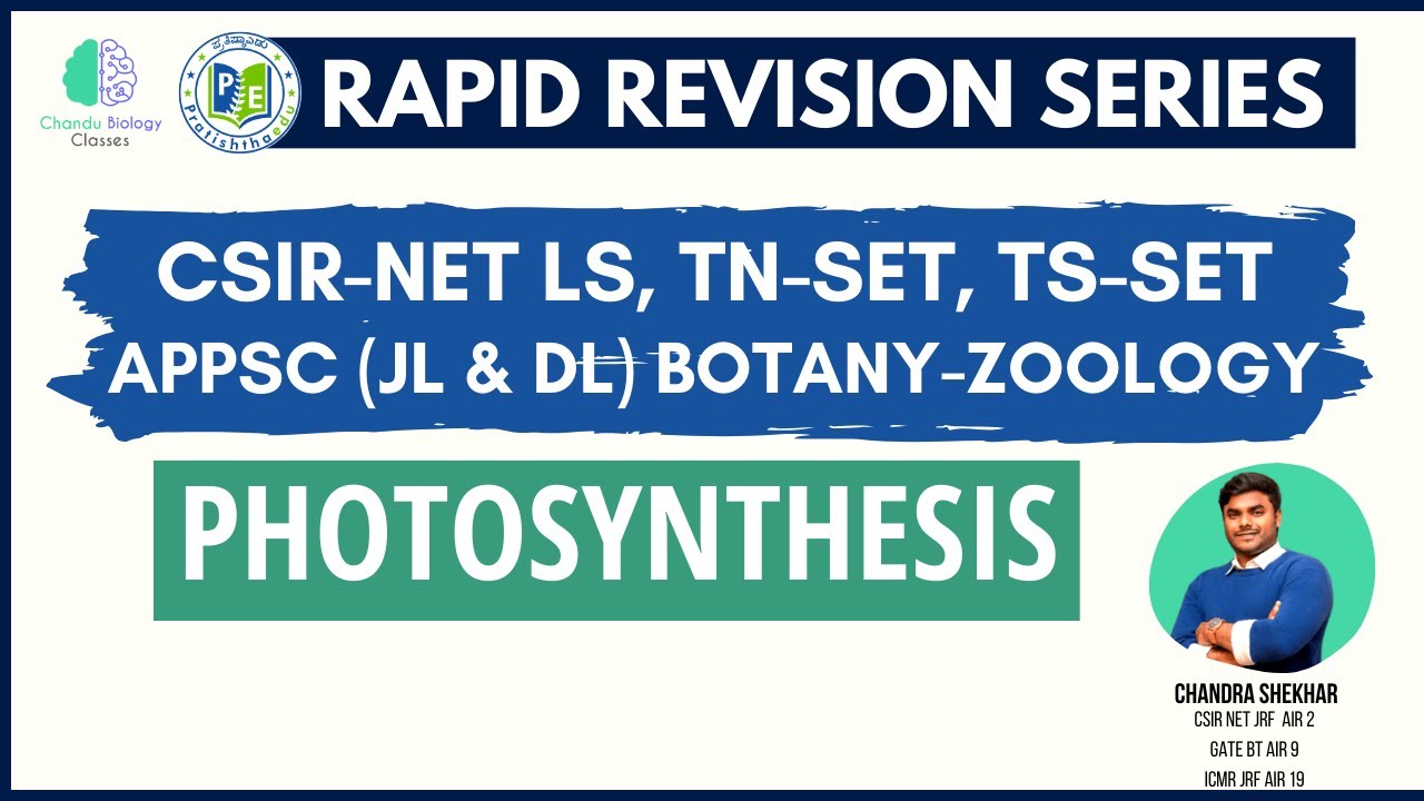Master Photosynthesis: Conquer CSIR NET, SET & APPSC Exams (JL & DL) Botany - Zoology