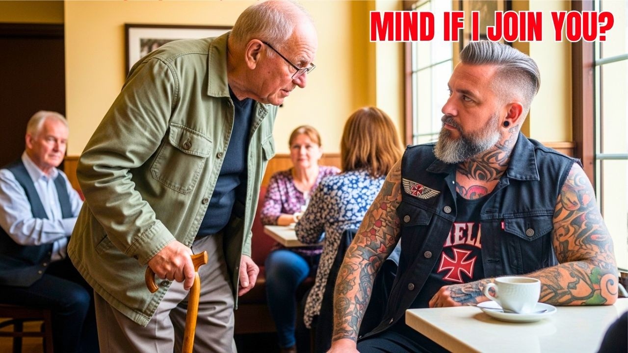 “Mind If I Join You?” The Old Man Whispered to a Hells Angels Biker — Seconds Later, Silence