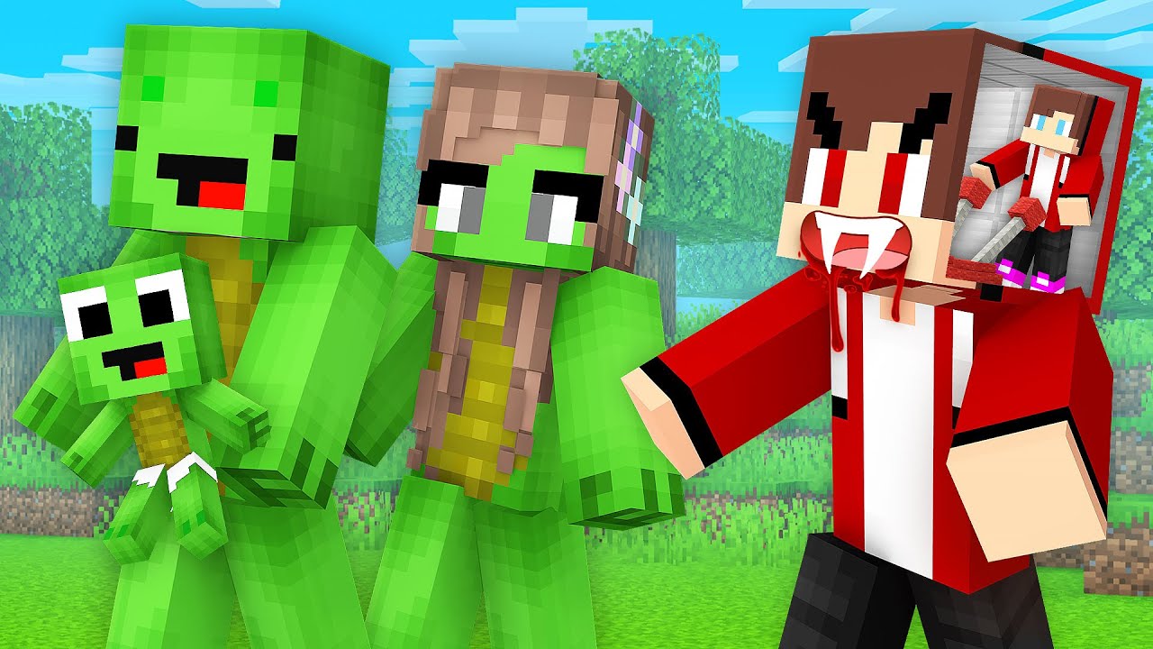 JJ Prank Mikey Family in Minecraft (Maizen)