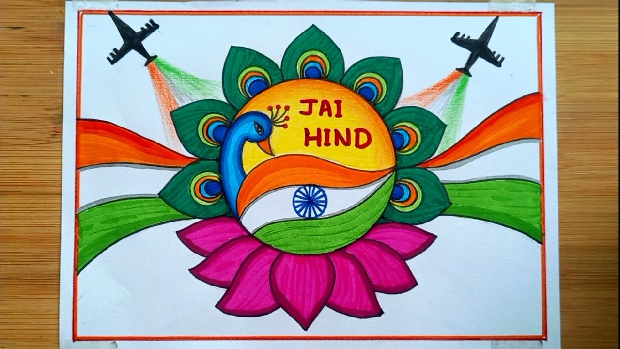 Independence Day Drawing/Happy Independence Day Drawing/How To Draw Independence Day Drawing Easy 