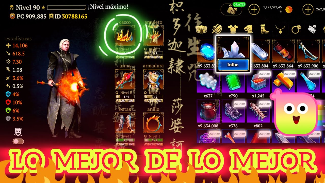 EXAGERÉ CON ESTE MAGO DE FUEGO🔥GUIA PARA INICIANTES😱EVIL LANDS 2025⚡👑⚡*la locuraaaa*