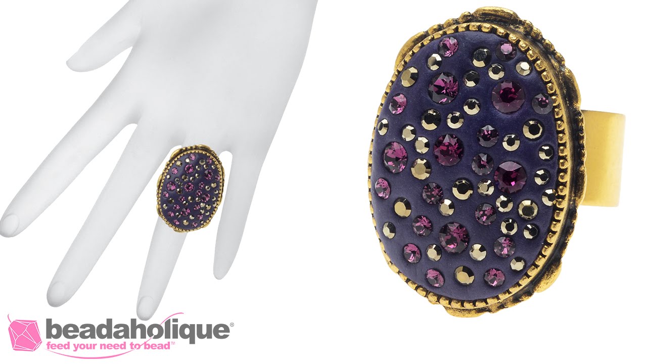 How to Use Crystal Clay with Swarovski Crystal Chatons