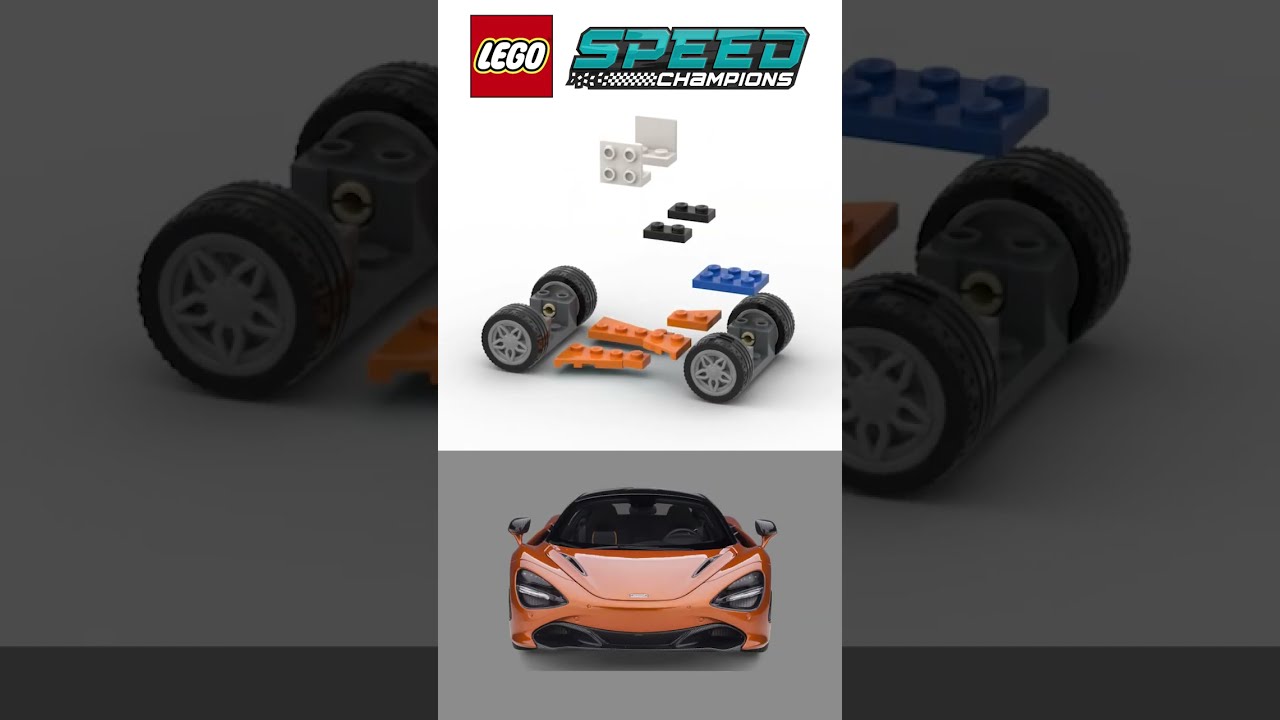 LEGO Speed Champions Mclaren 720S  Satisfying Building Animation