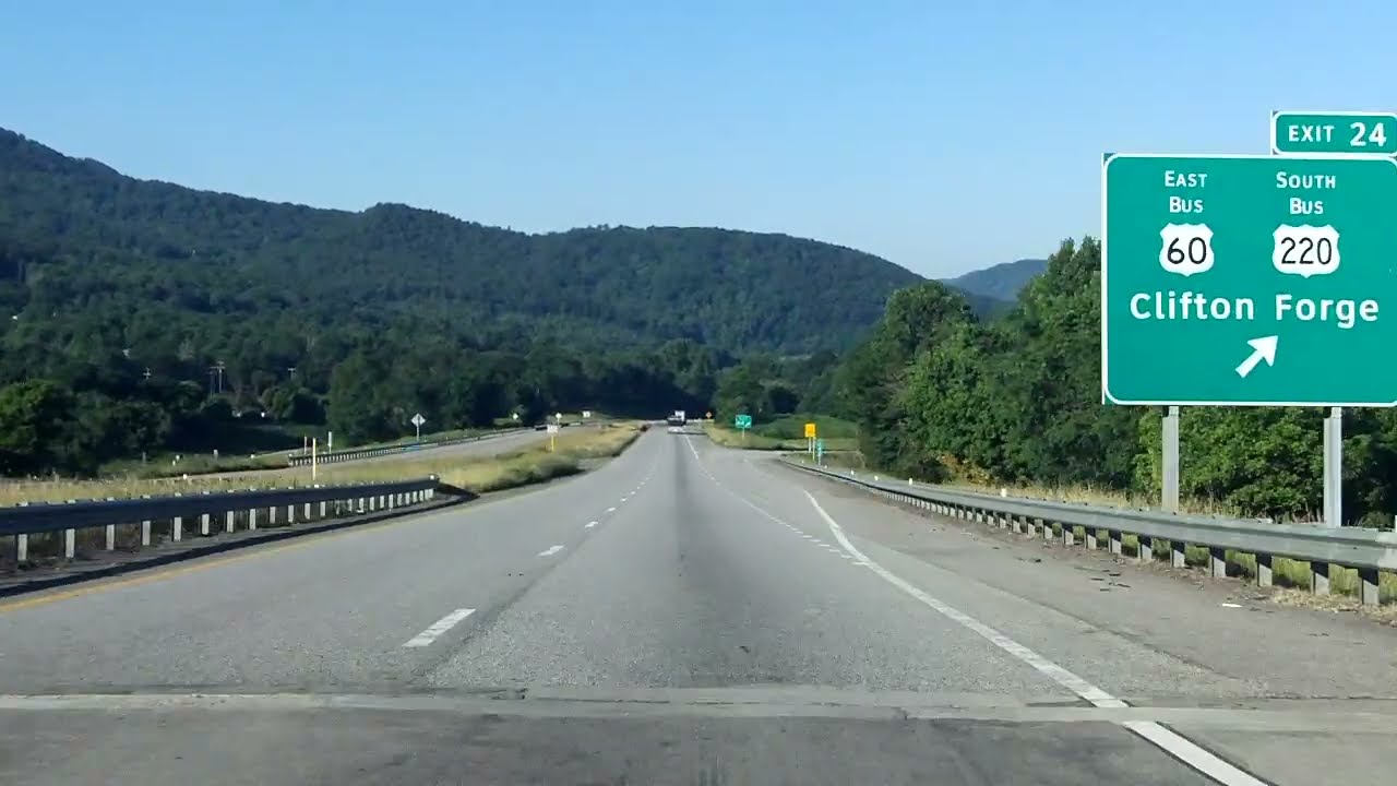 Interstate 64 - Virginia (Exits 35 to 24) westbound