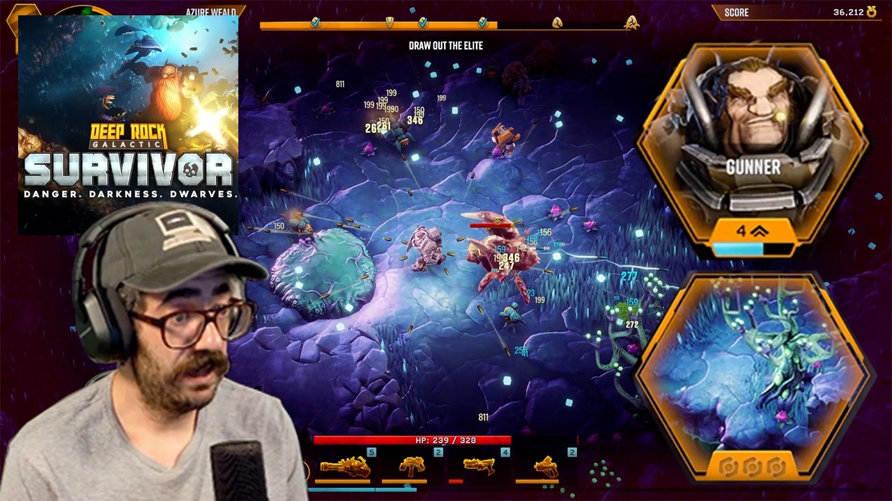 Beating Azure Weald with Gunner (Deep Rock Galactic: Survivor)