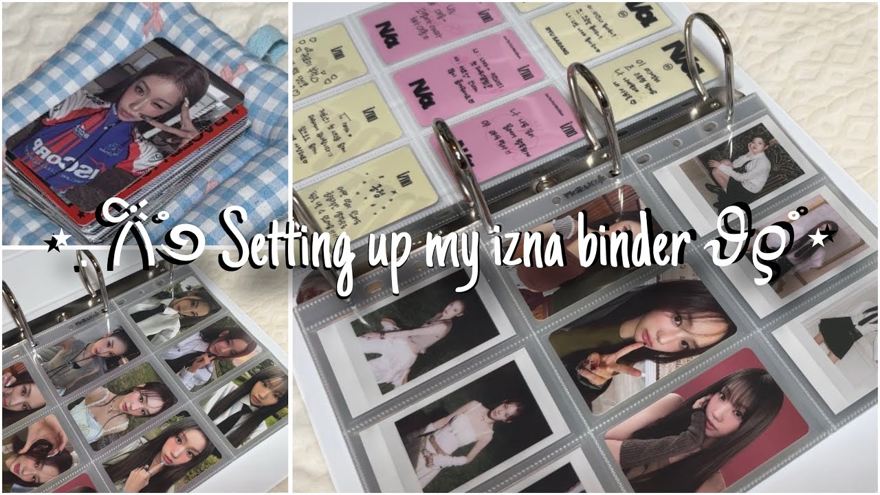 🎀 Setting up my izna binder | mai | sarang | jungeun | 