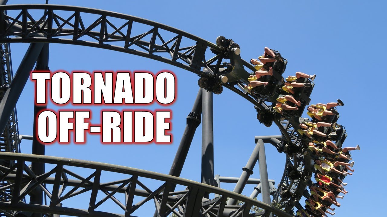 Tornado Off-Ride Footage, Parque de Atracciones de Madrid Intamin Inverted Coaster | Non-Copyright