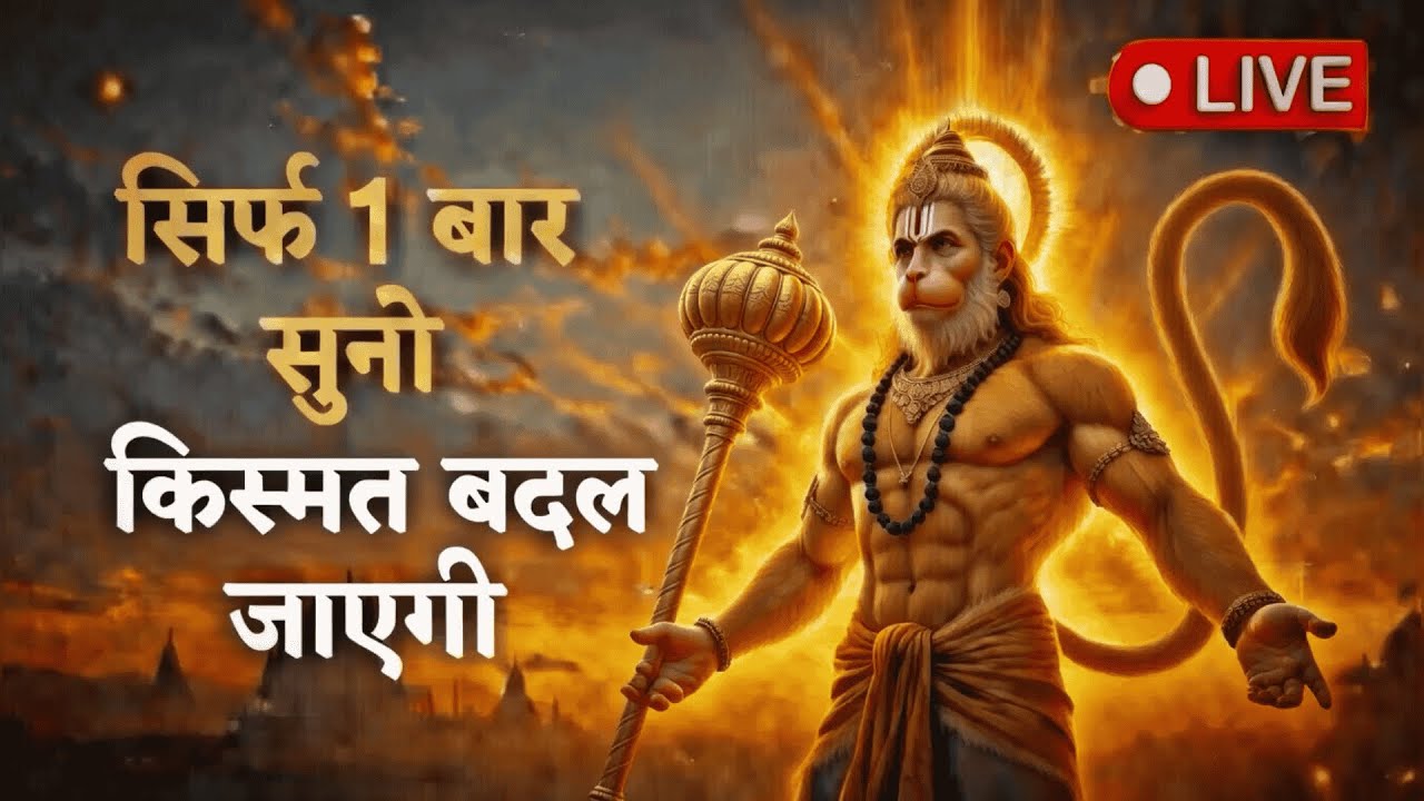 सिर्फ 1 बार सुनो किस्मत बदल जाएगी | Powerful Hanuman Bhajan LIVE | जय बजरंग बली