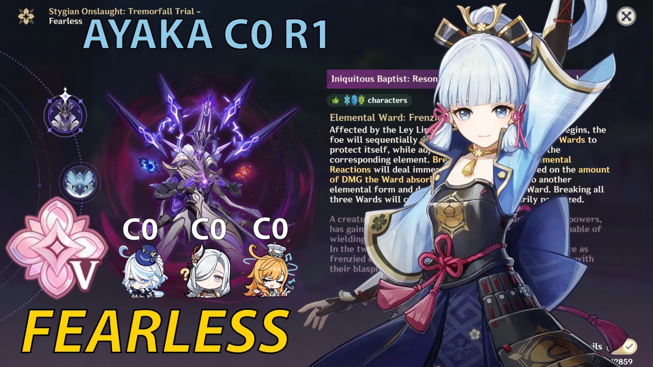 Stygian Onslaught 6.2 C0R1 Ayaka, C0 Furina, C0 Shenhe, C0 Escoffier | Genshin Impact 6.2 Luna 3