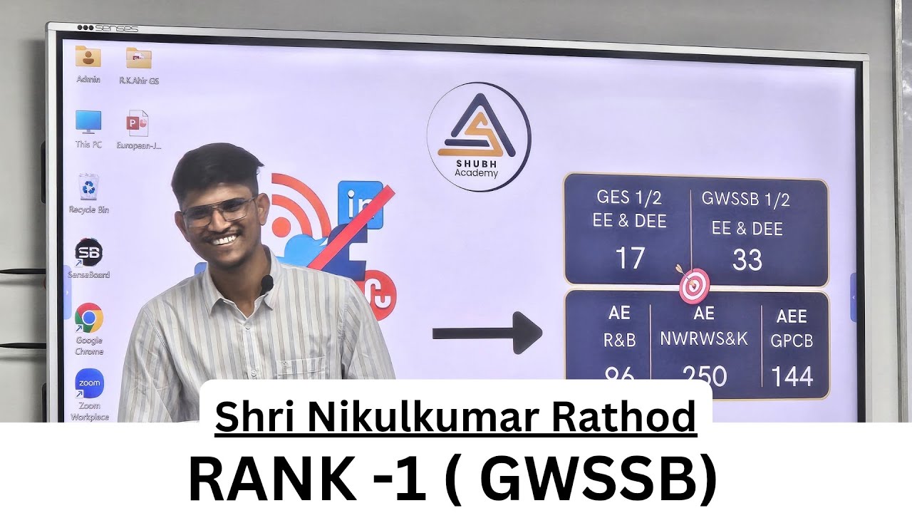 Guidance Lecture by Rank 1, | GWSSB | Shri Nikul R Rathod