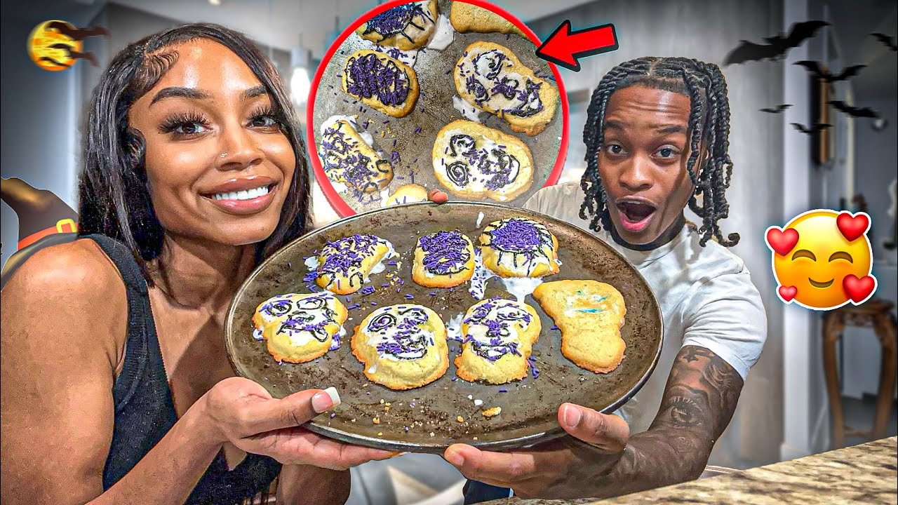 Baking Halloween Cookies🎃👻 With Jazz GONE WRONG **We Argue The Entire Time**