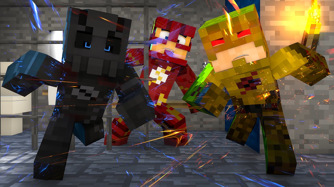 Minecraft :FLASH vs REVERSE FLASH !! - ( Polícia e Ladrão)