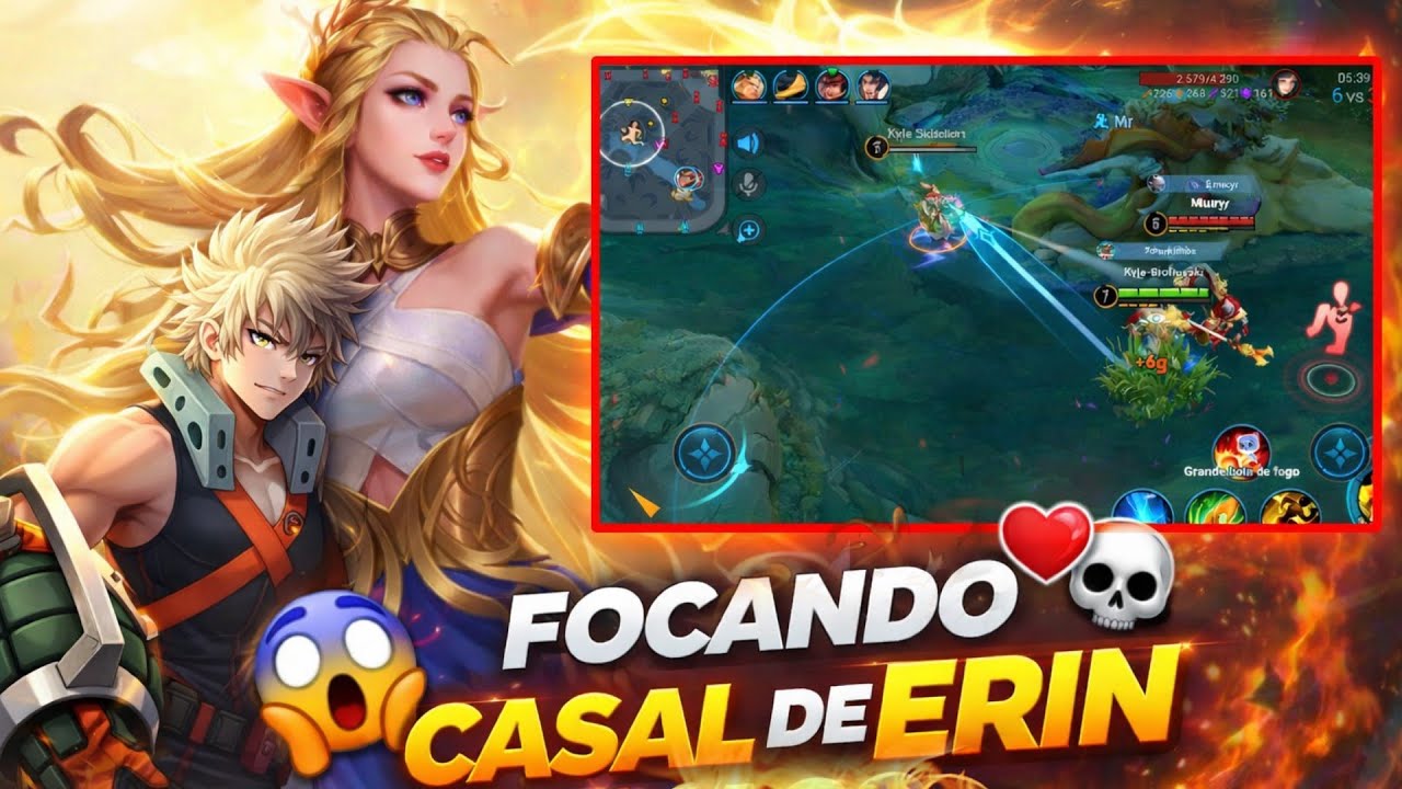 BAKU FAZENDO ERIN MID FULL DANO MAGICO COM OS NOVOS ITENS | HONOR OF KINGS 