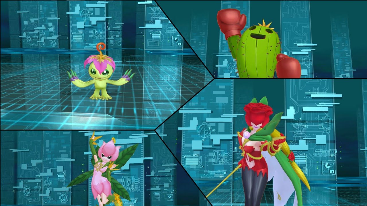 Palmon to Rosemon Evolution Line | Digimon Cyber Sleuth Complete Edition