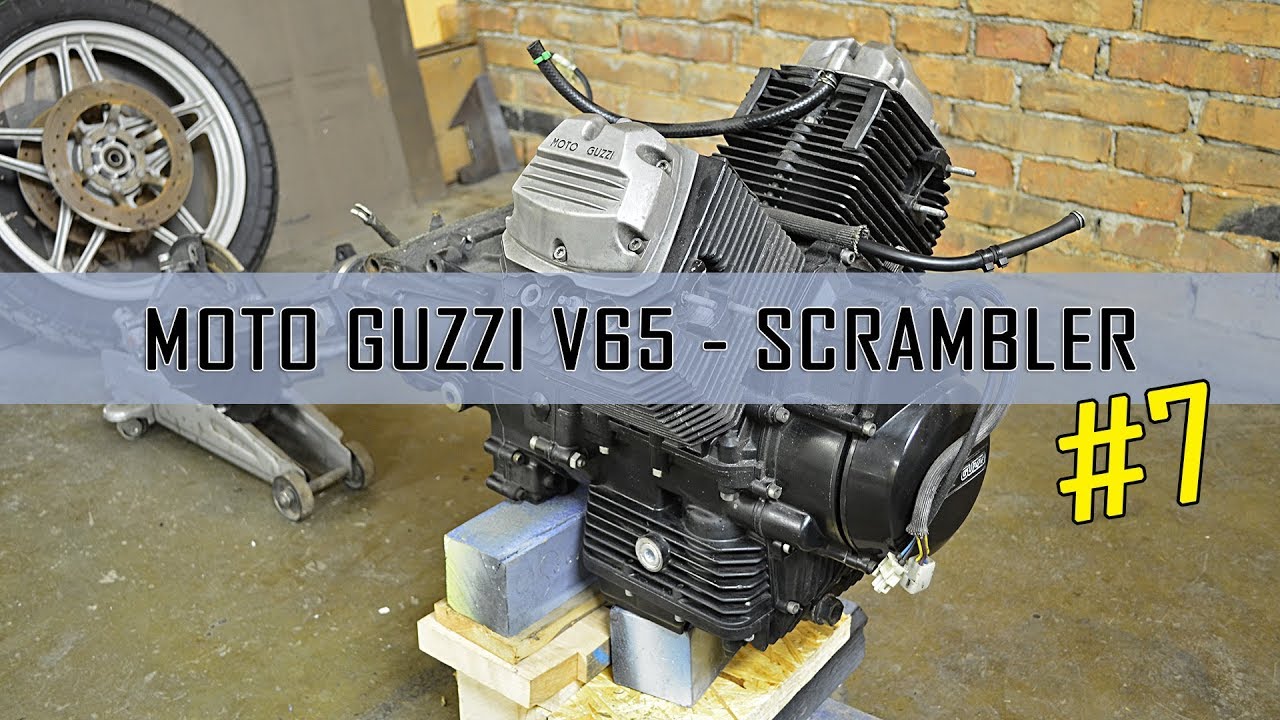 #7 Scrambler Moto Guzzi V65 Florida how to build custombike part 7. - DIY time lapse