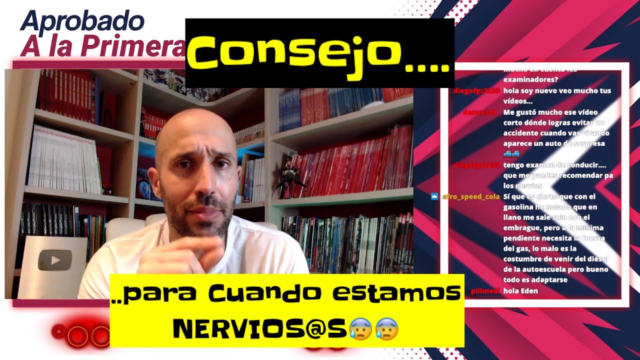 ➡️Que hacer si estamos con NERVIOS 🔴al EMPEZAR el EXAMEN de CONDUCIR 😰😰