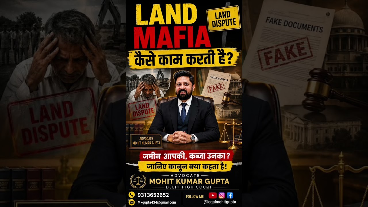 Land Mafia Se Kaise Bachein? | Zameen Kabza Gang Ka Sach! | Best Lawyer In Delhi
