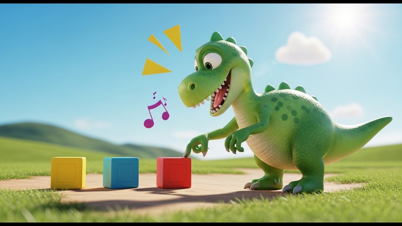 Dino Learns Shapes Today | Dinosaur Song for Kids | Learn Shapes