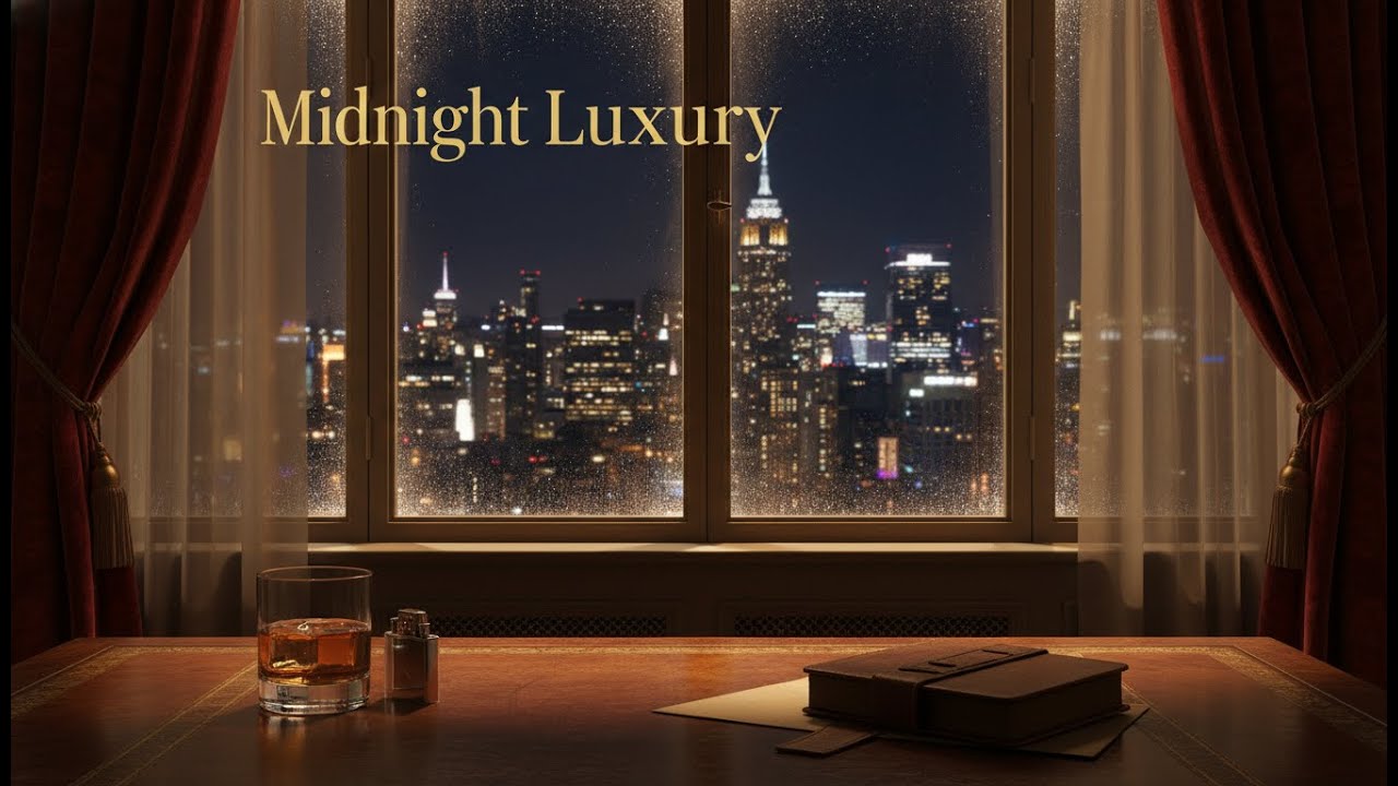 Classic Jazz 1940s 🎻 Elegant City Night Ambience for Focus & Relaxation | Old Money Luxury Vibes
