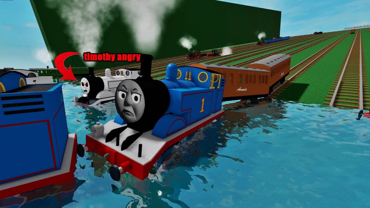 Thomas Missed the Tracks&hellip; And Flew Into the Water Thomas Crashes Compilation 2