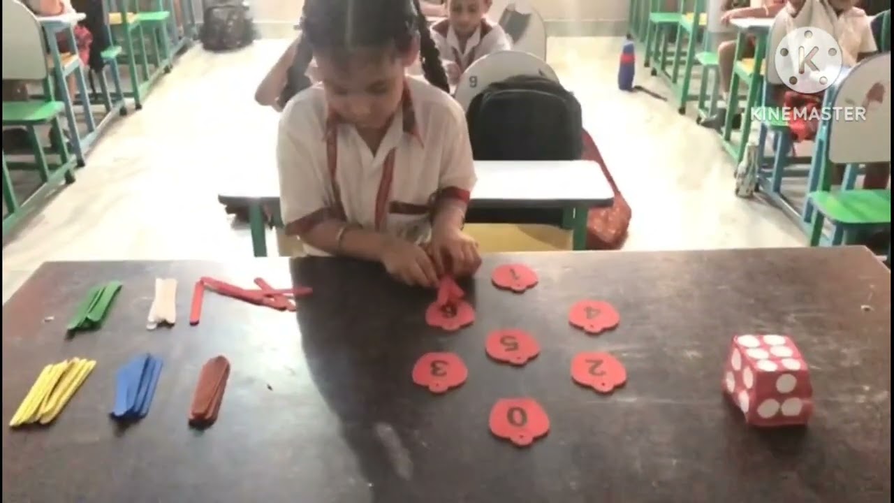 Activity for ukg students|Creative activity of maths| Recognition of numbers| Colours|