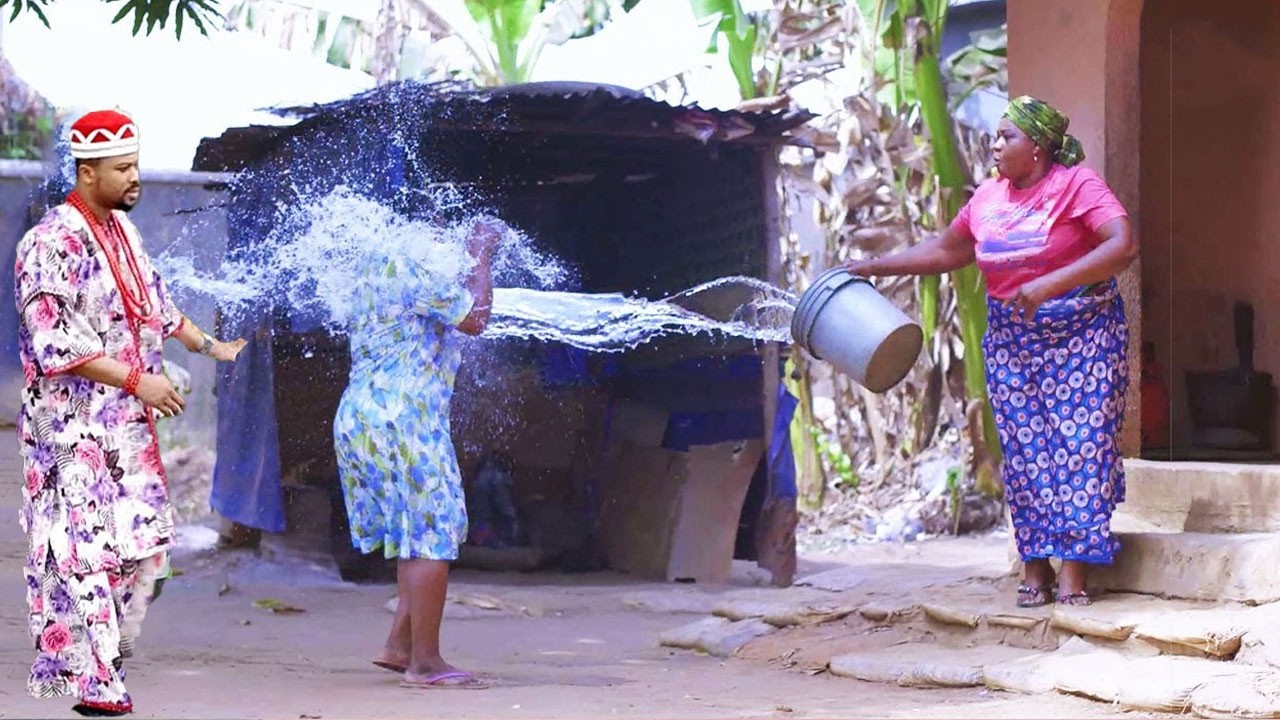 THE PRINCE ARRIVE IN TIME TO SHOW TRUE LOVE TO THE VILLAGE GIRL MALTREATED BY THE WICKED GRANDMOTHER