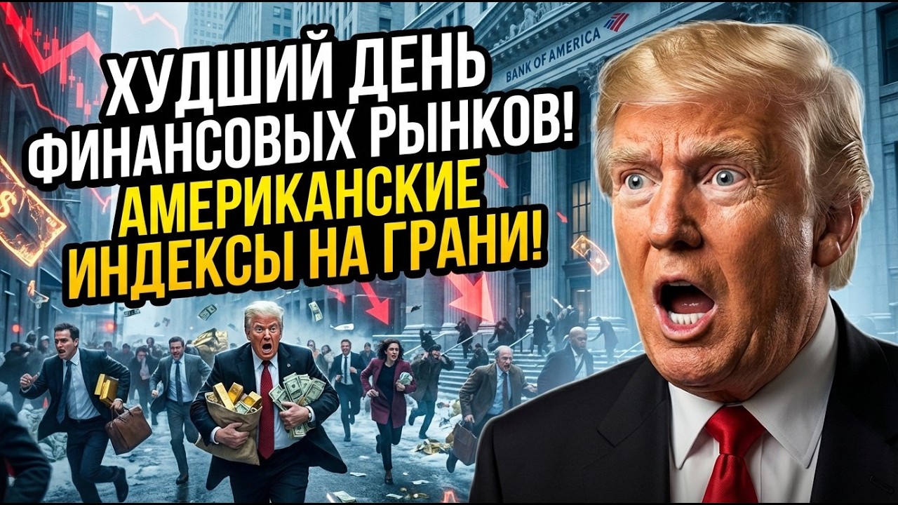 ХУДШИЙ ДЕНЬ ФИНАНСОВЫХ РЫНКОВ! АМЕРИКАНСКИЕ ИНДЕКСЫ НА ГРАНИ — СТРАХ ПОБЕЖДАЕТ!!!