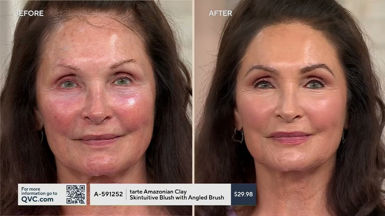 tarte Amazonian Clay Skintuitive Blush with Angled Brush on QVC