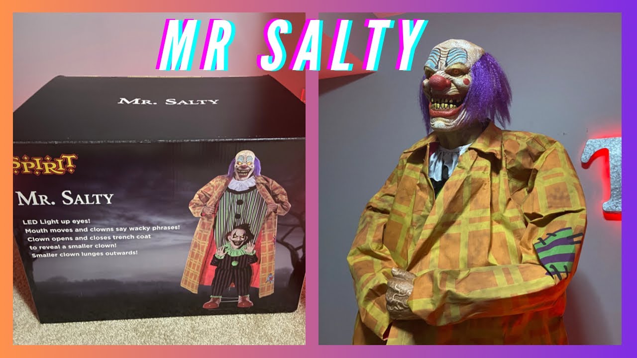 👻SpiritHalloween- Mr Salty Unboxing/Setup!🎃