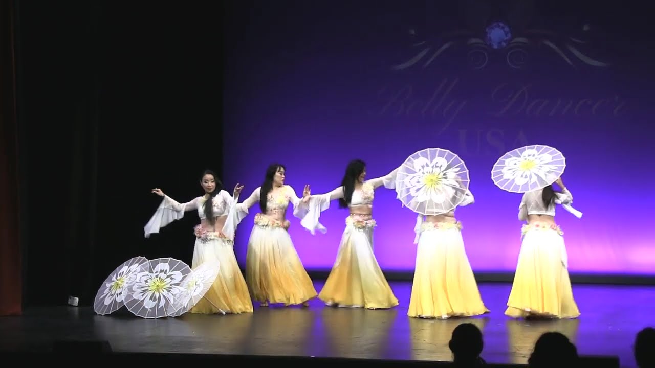 Belly Dancer USA 2025 Winning Troupe Summer Flowers