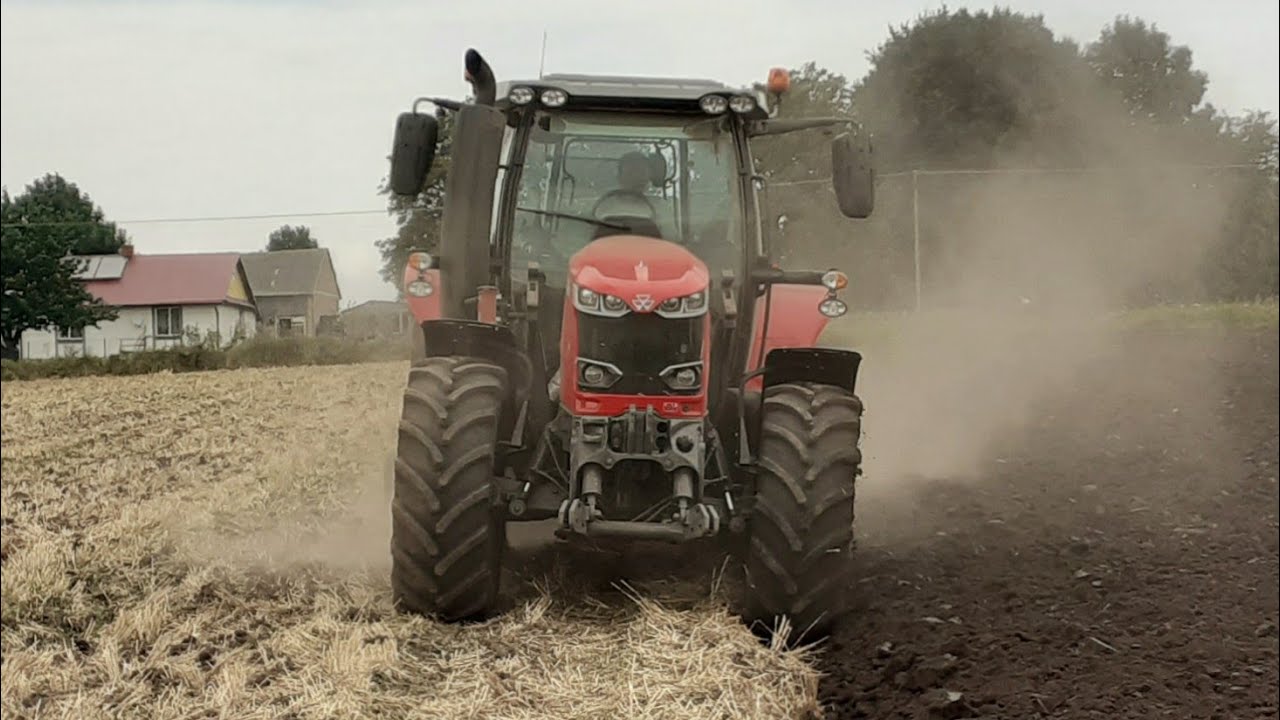 Orka pod Rzepak  MASSEY Ferguson 7714 S DYNA 4  veergo 4 skiby