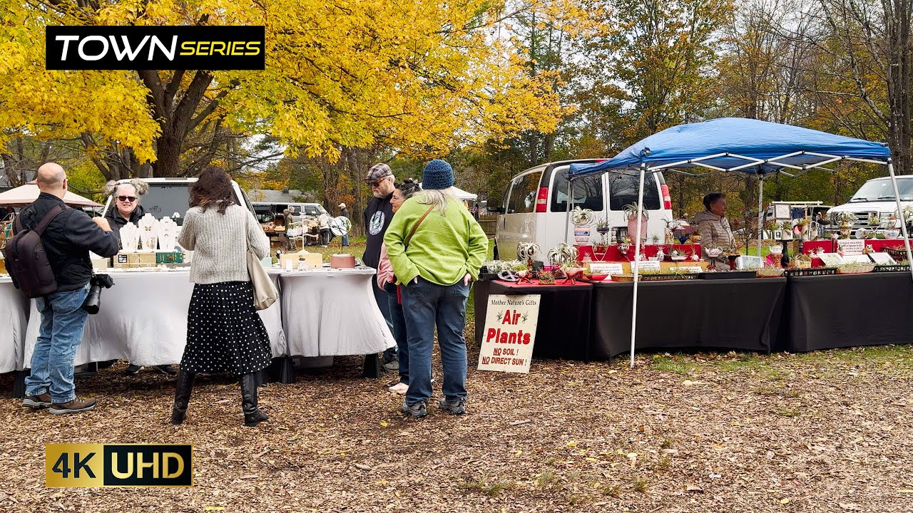 Fall Colors and Vintage Finds at Woodstock NY Flea Market 🍁