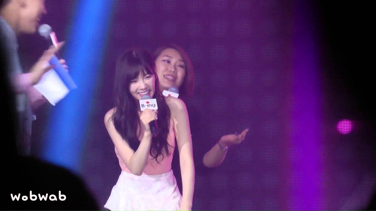 140410 Taeyeon B-ing FinMeeting - playing game - 1-2-3 run! fancam by wobwab [B-ing fanmeeting]
