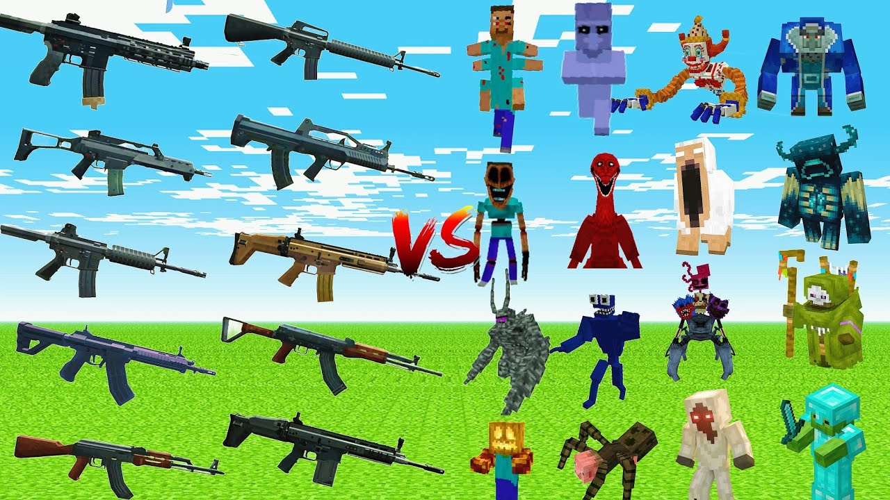 what TaCZ Rifle Gun Can DEFEAT The Most Minecraft Bosses in a Row?