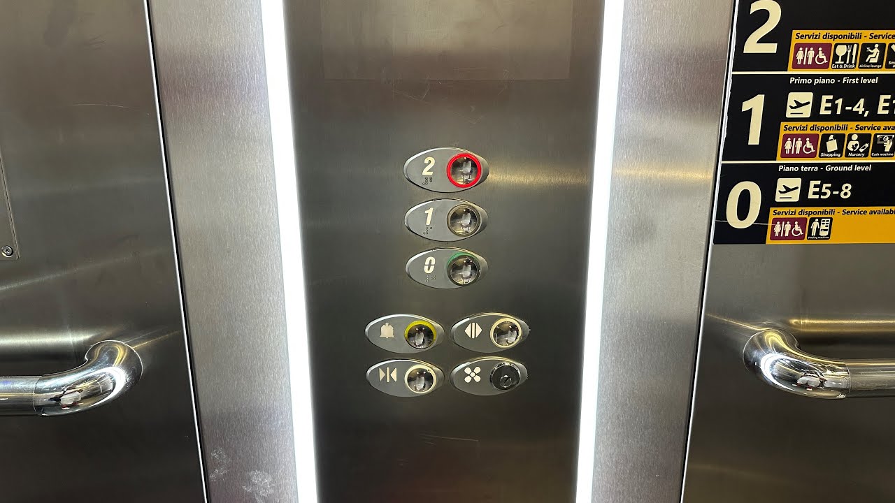 Otis Gen2 Lifts | Rome Leonardo da Vinci International Airport - International Departures | Rome, IT
