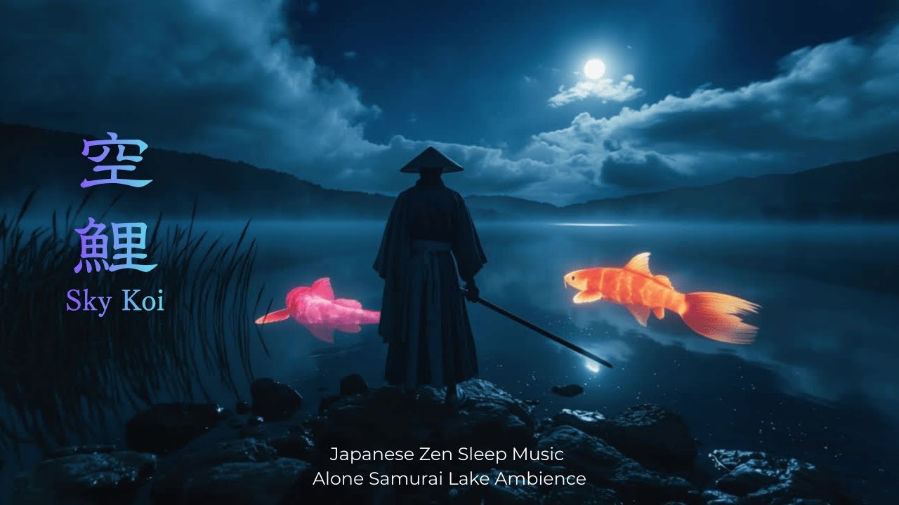 Sky Koi (空鯉) — Japanese Zen Sleep Music | Alone Samurai Lake Ambience