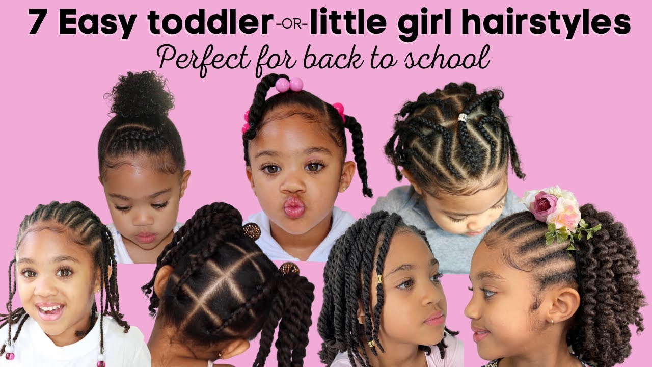 7 EASY Toddler Hairstyles / Little girl hairstyles | Back to school hair ideas