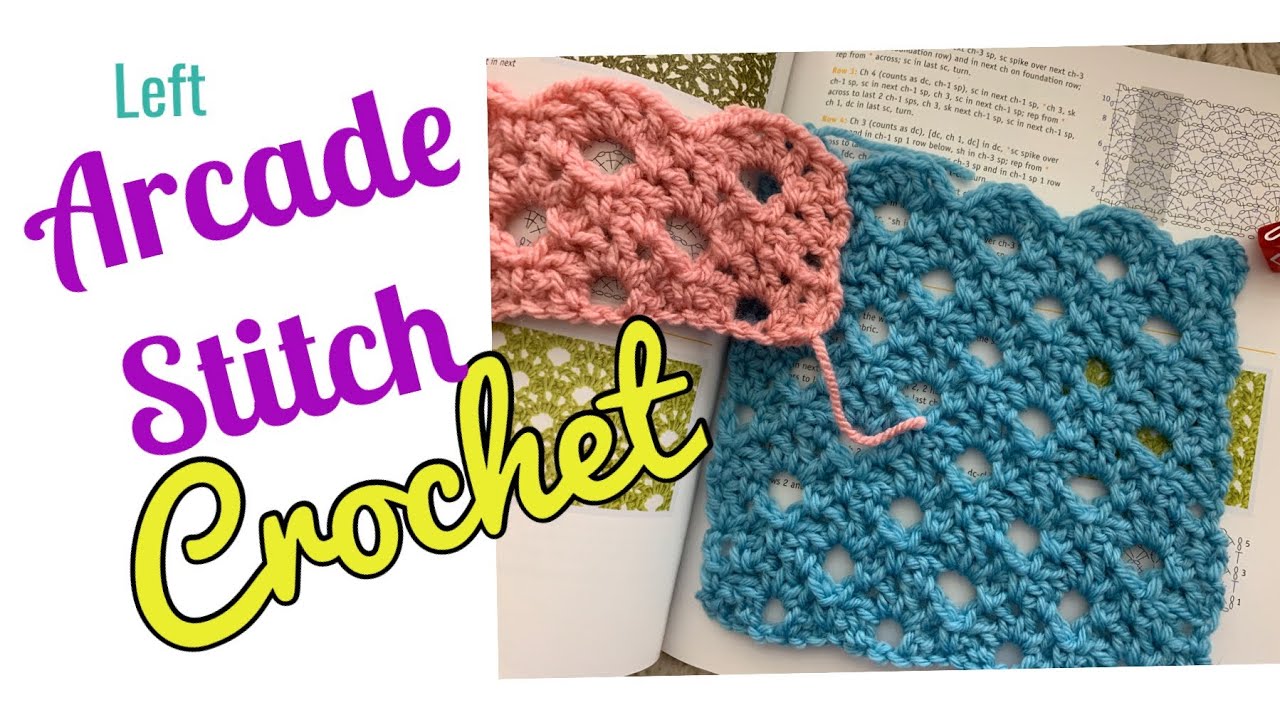 How to Crochet the Arcade Stitch! (Left)