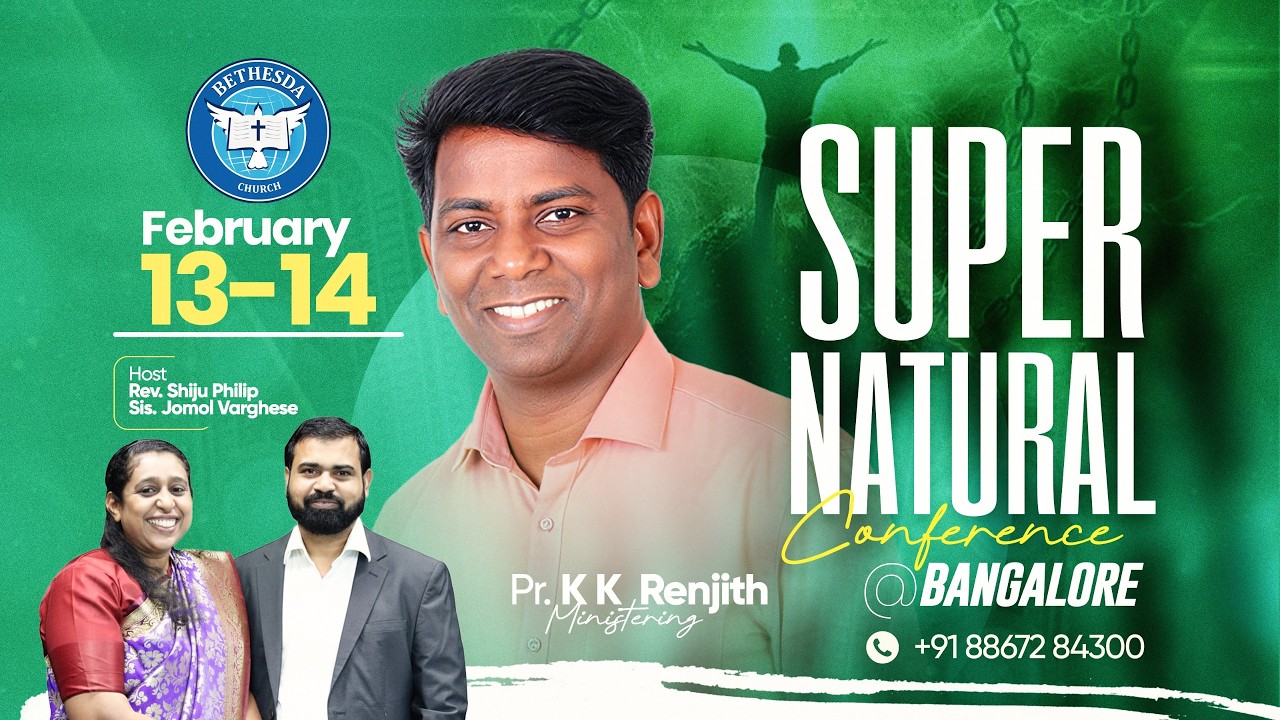 Supernatural Conference with Ps. KK Renjith | Bethesda AG Church