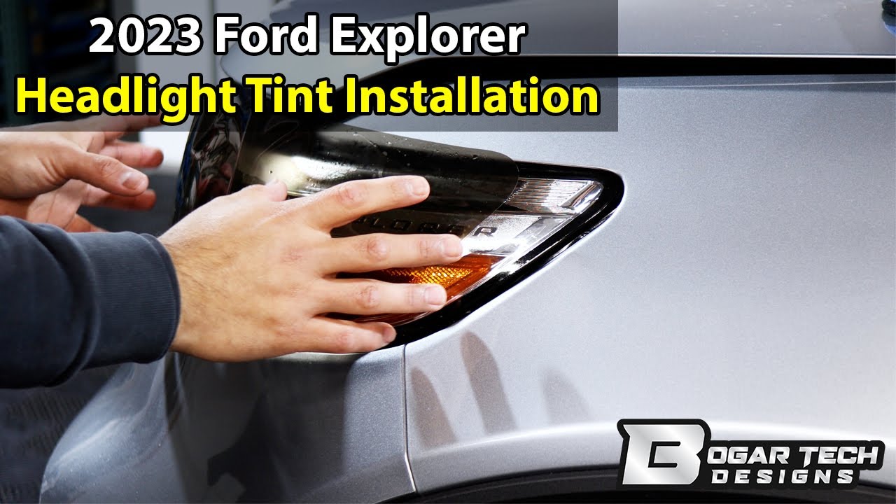 Ford Explorer 2020-2024 Headlight Tint Installation