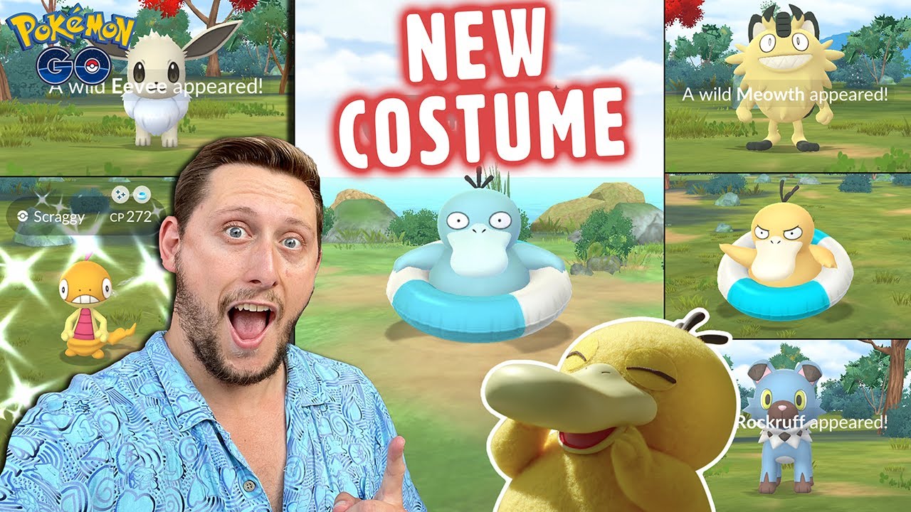 NEW Swim Ring *Shiny PSYDUCK* Pokemon Concierge Celebration Event! We Got REALLY Lucky! (Pokemon GO)