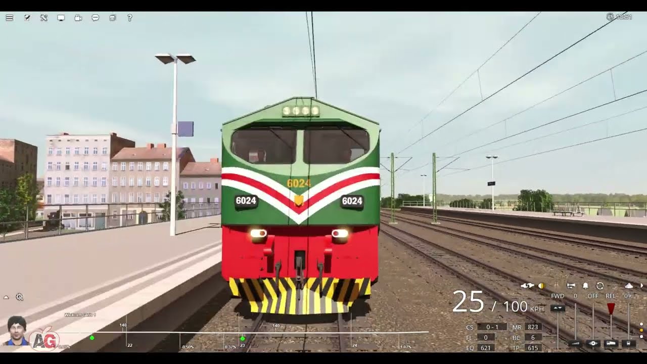 Pakistan Railways Train Game - Trainz Railroad Simulator 2022, Gameplay, AGE30 6024 AQIL KHAN GAMING